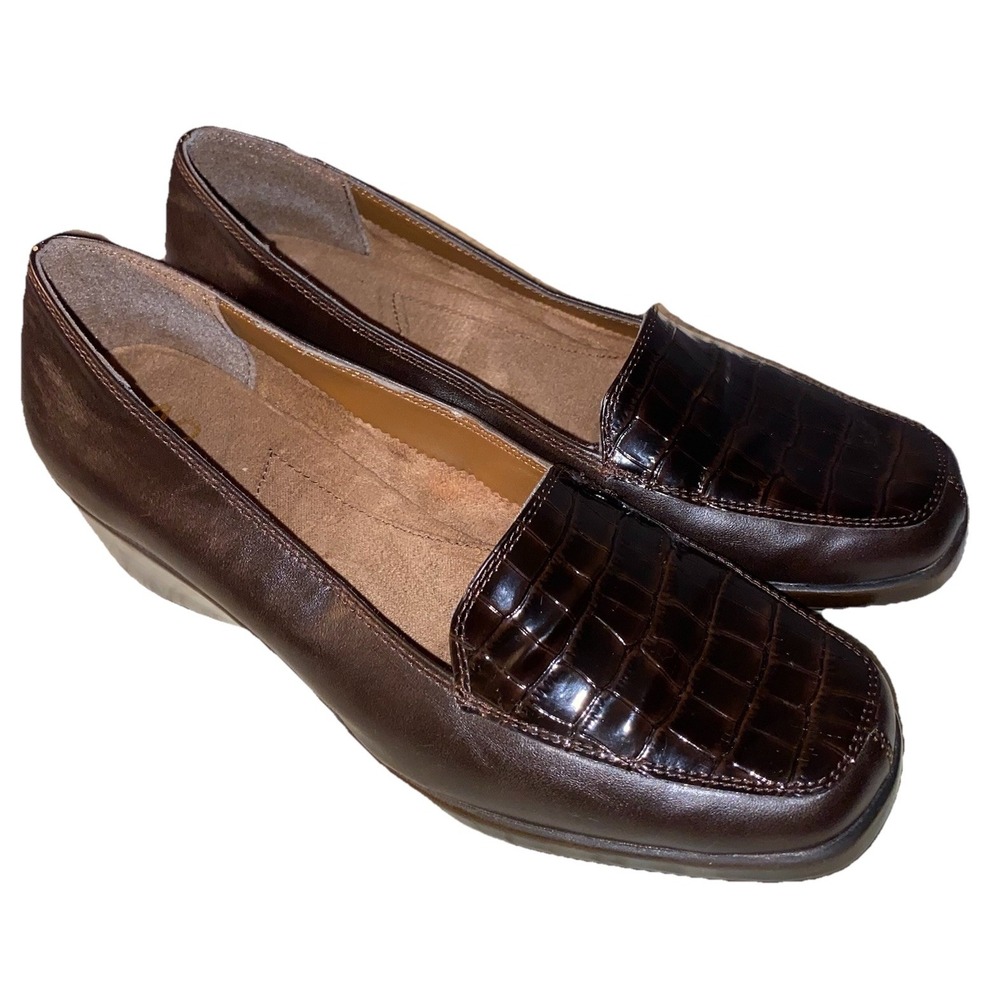 A2 by Aerosoles Tempting Womens Brown Slip On Loafer Shoes Sz. 8M